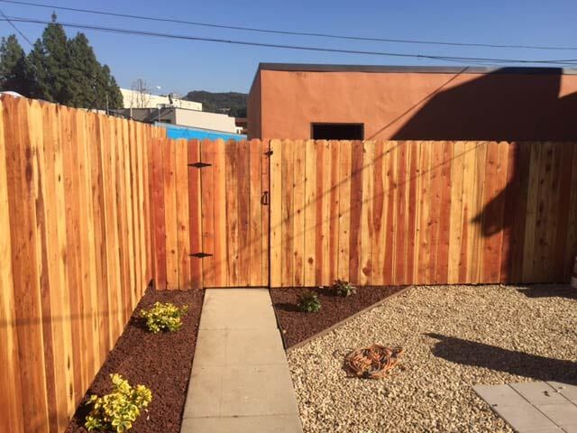 Corner View Wooden Fence — Repairs and Maintenance in Glendale, CA