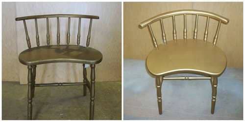 Gold Chair — Wood Finishing in Addison, IL