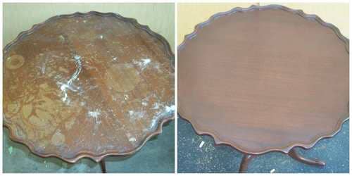 Circle Designed Table — Wood Finishing in Addison, IL