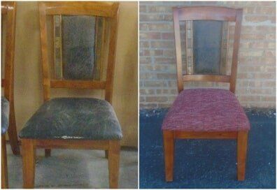 Reupholster seat only — Wood Finishing in Addison, IL