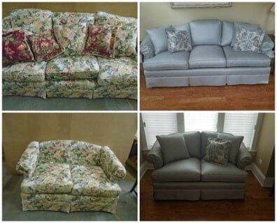 Upholstered Sofa and Loveseat — Wood Finishing in Addison, IL
