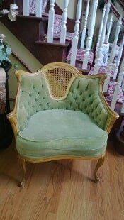 Green Chair — Wood Finishing in Addison, IL