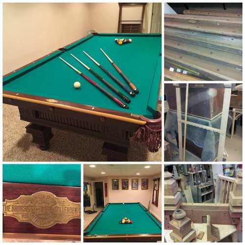 Billiard Table — Wood Finishing in Addison, IL