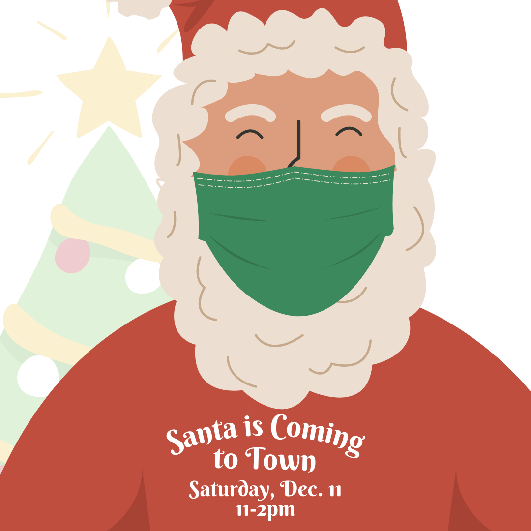 Santa is coming to town on saturday december 11th