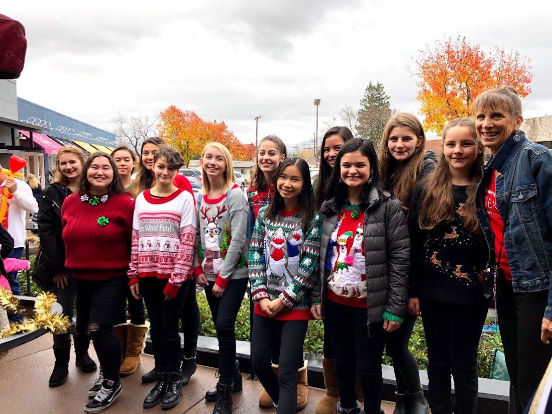 Carolers for the holiday event