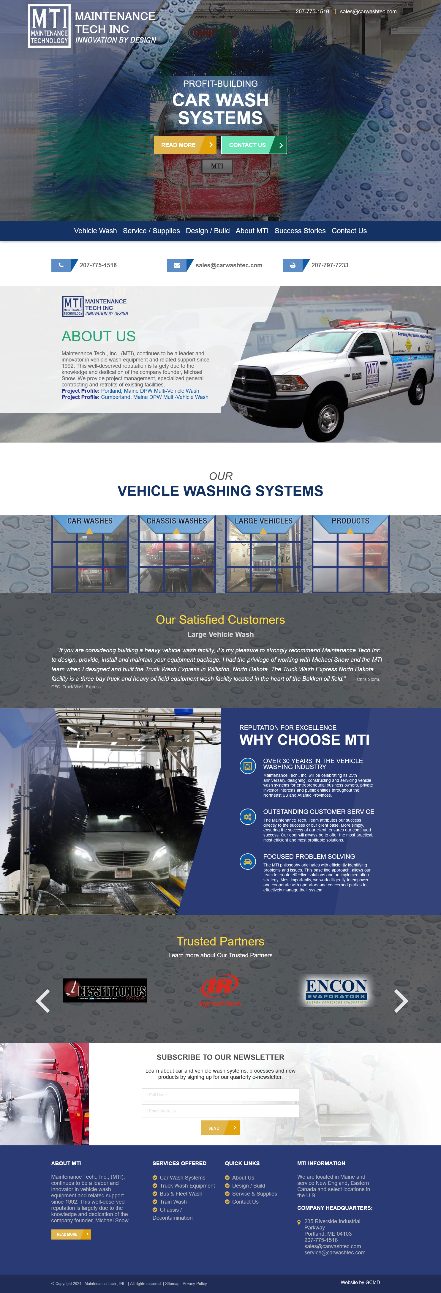Large Vehicle Wash Contractor Website and Marketing