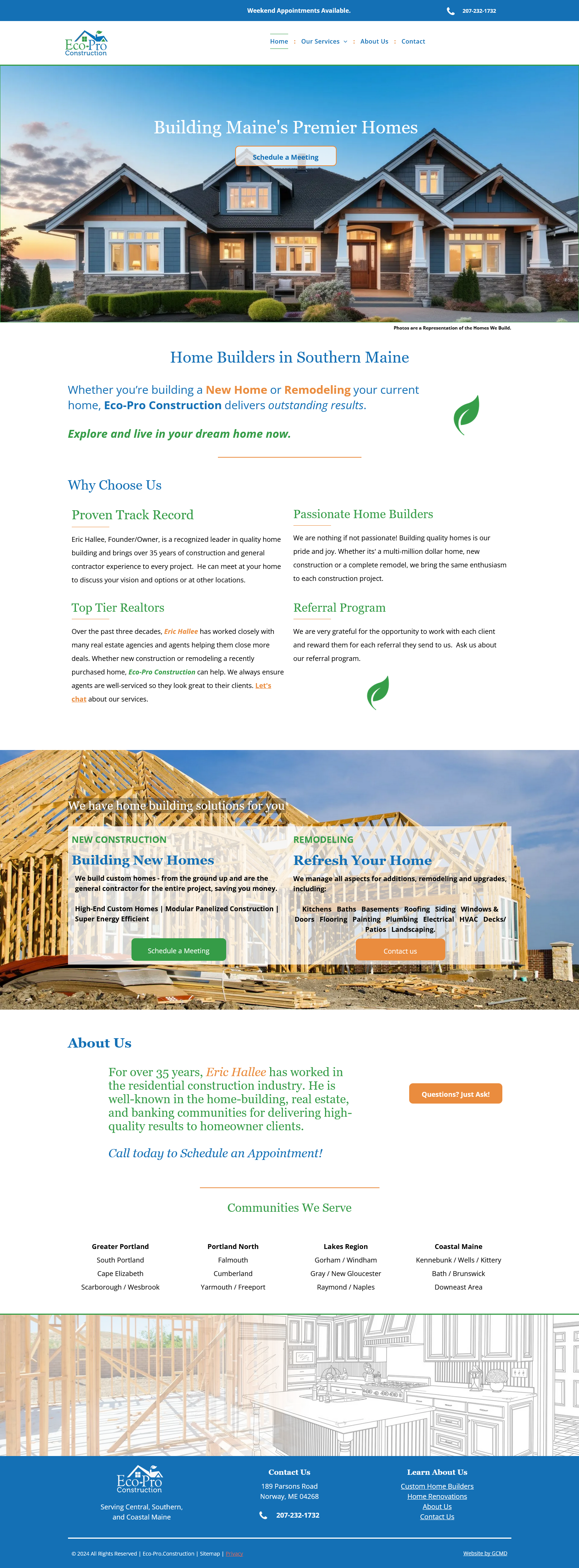 Home Builder Marketing for Residential General Contractor Website Design, SEO, Logo Design, Branding