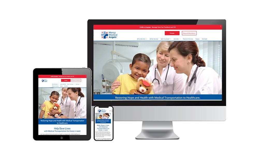 Non-profit website | Mercy Medical Angels | GCMD