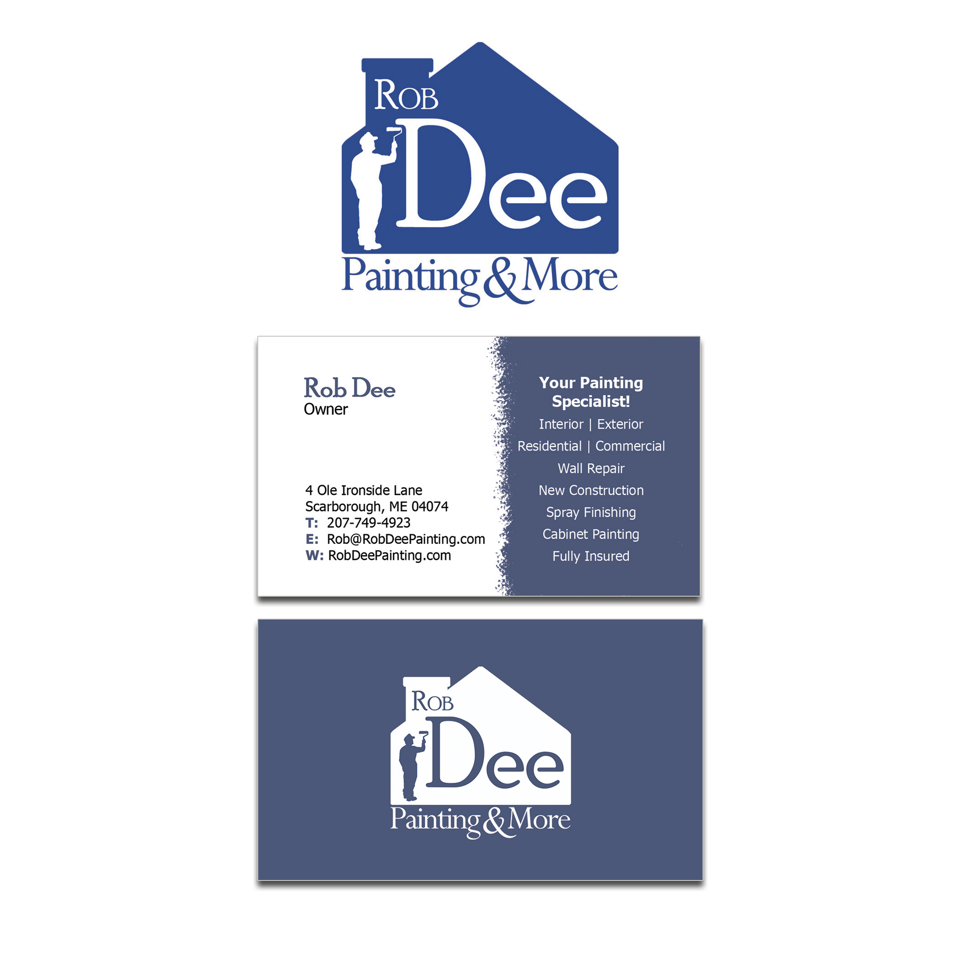 Painting Contractor Logo Design & Business Cards