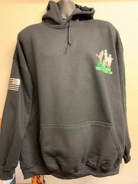 A black hoodie with the word freedom on it