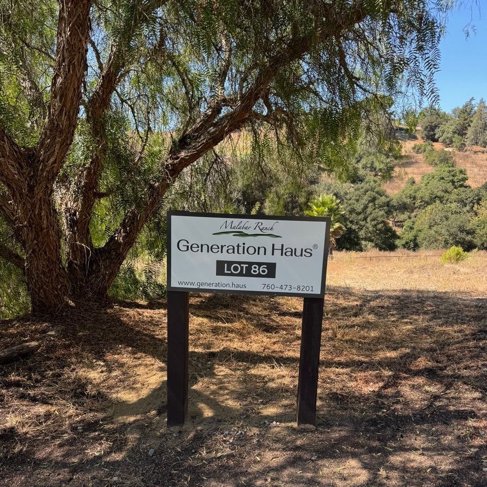 Lot 86 - Flat, lots of natural landscaping.