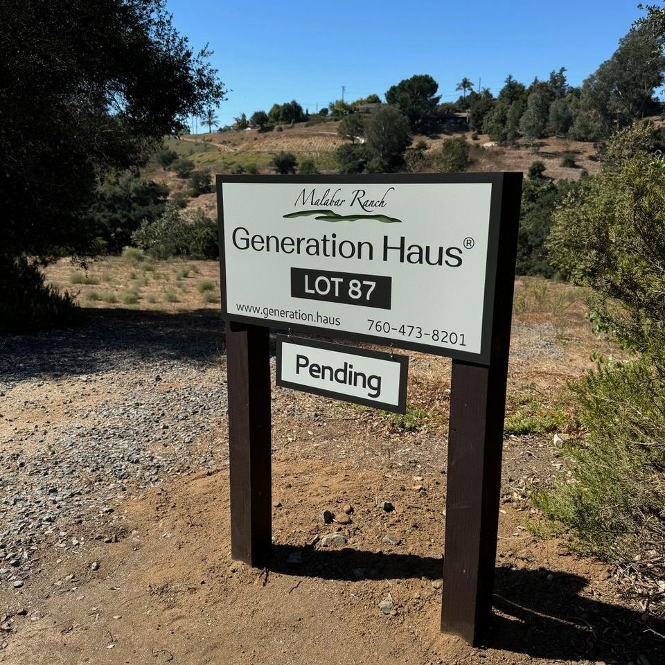 Lot 87 -Flat, lots of natural landscaping. Two drive entrances. 