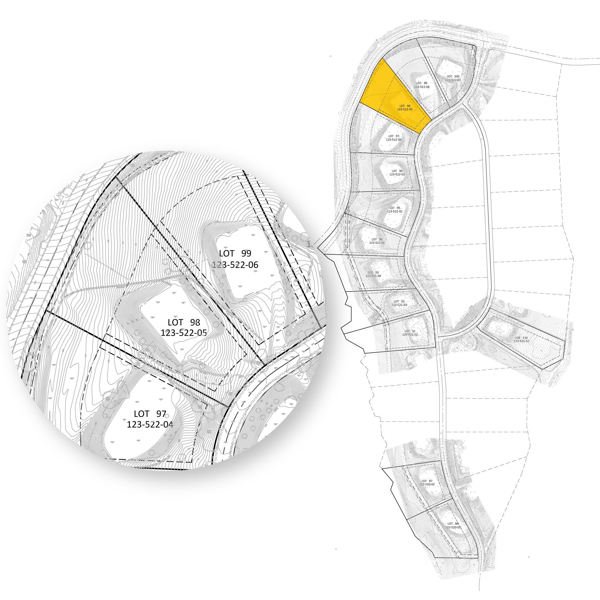 Lot 98 - Flat, secluded, private, lots of natural landscaping protection.