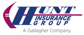 The hunt insurance group logo is a gallagher company