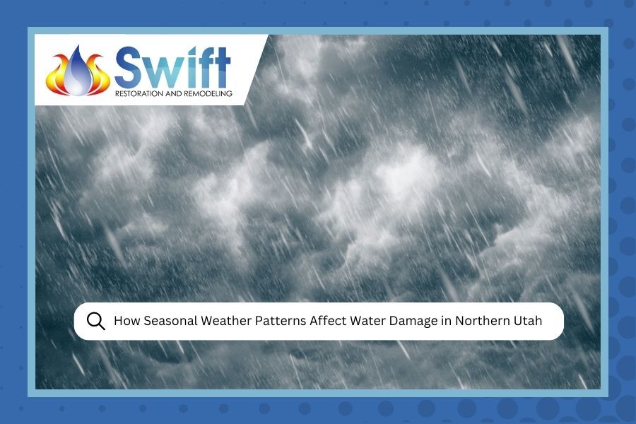 Rainy, dark sky with 