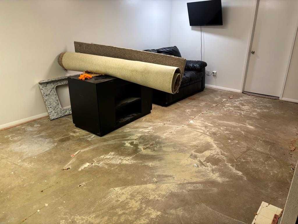 Restored living room area
