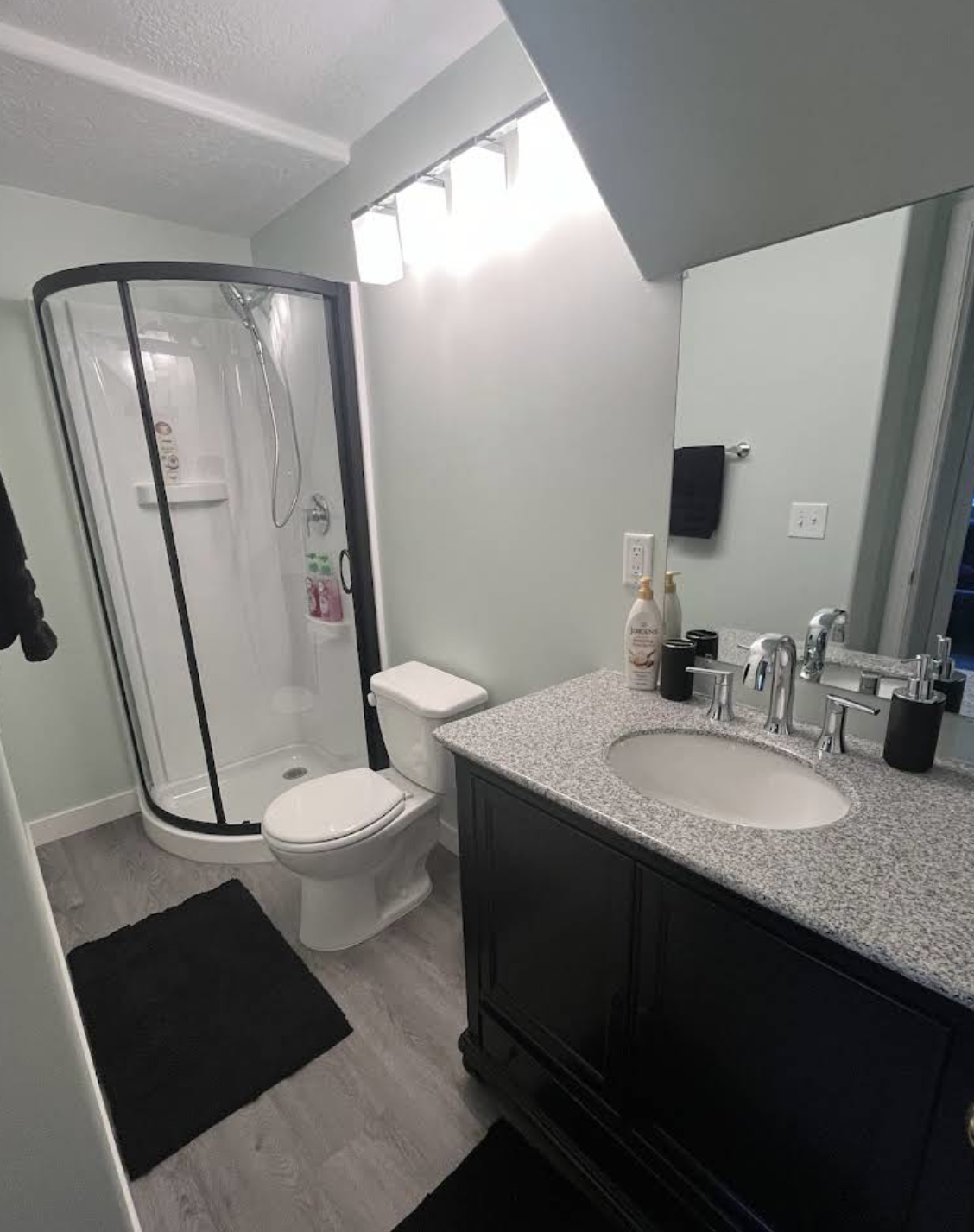 New bathroom fixtures installation