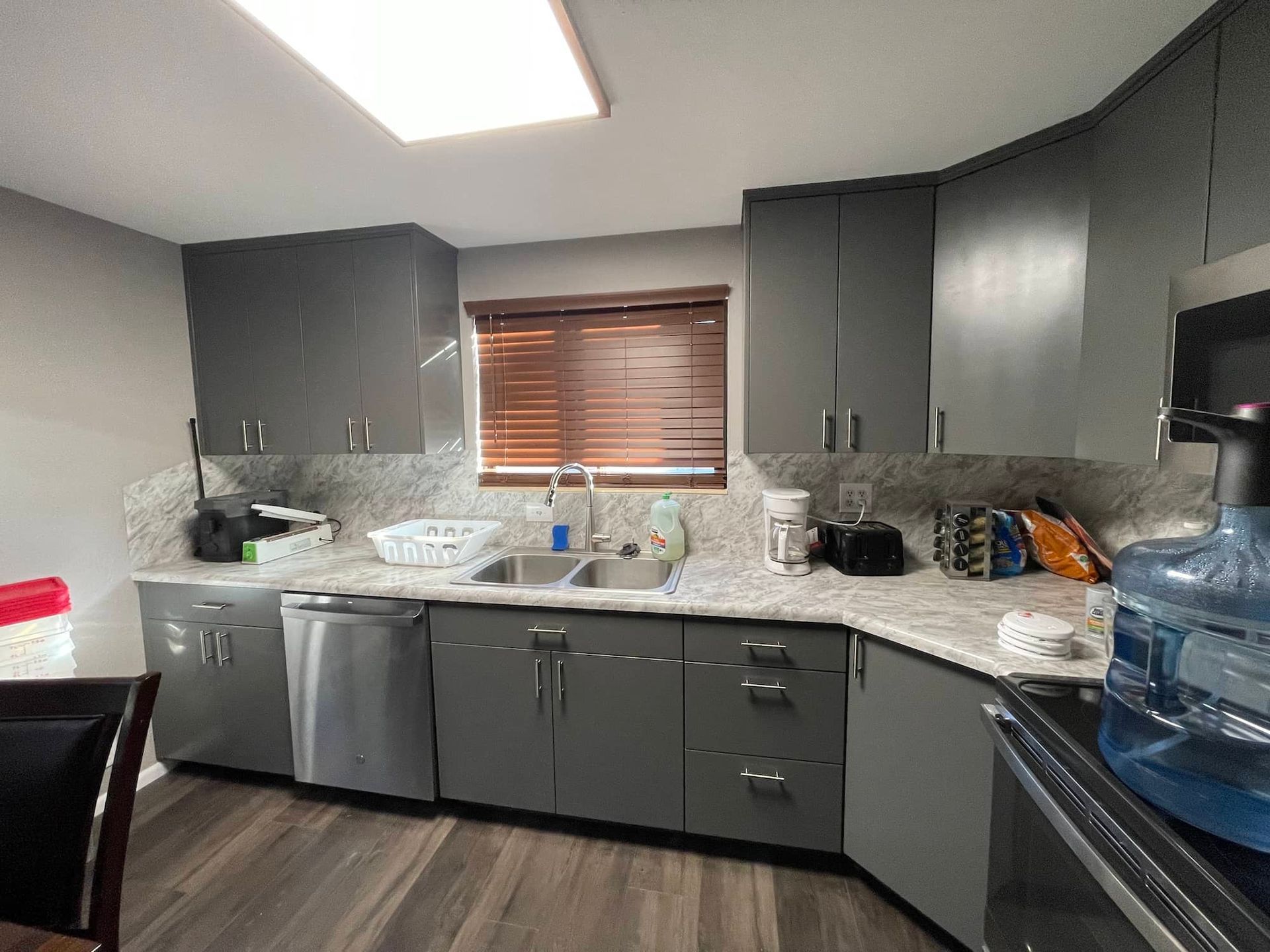 kitchen repair after a fire damage in Roy, UT home