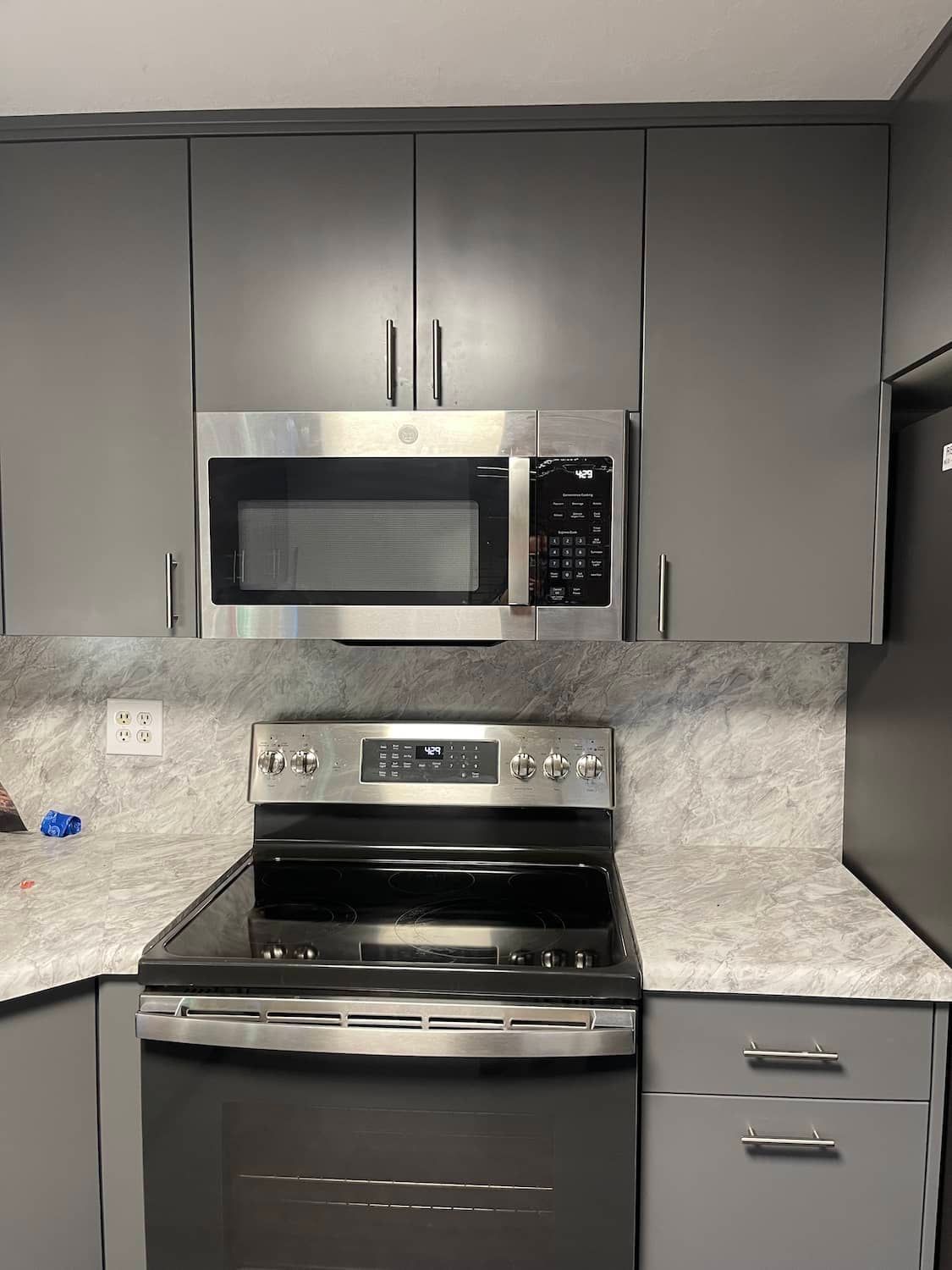 kitchen repair after a fire damage in Roy, UT home