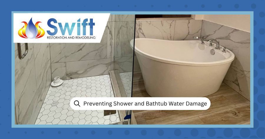 Water Damage from Bathtub and Shower Leaks