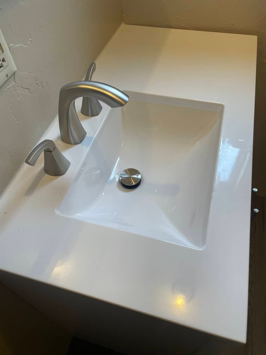 water damage after job photo