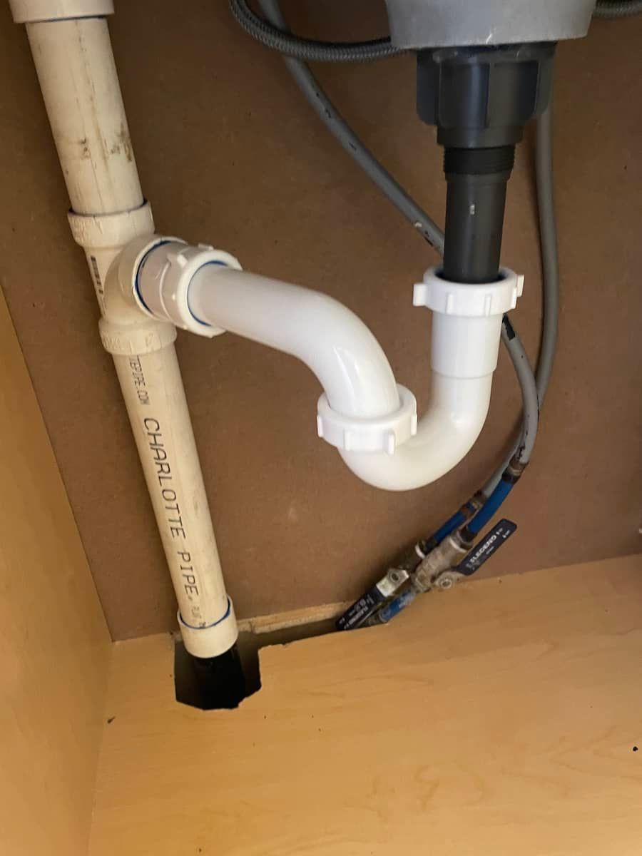 water damage after job photo