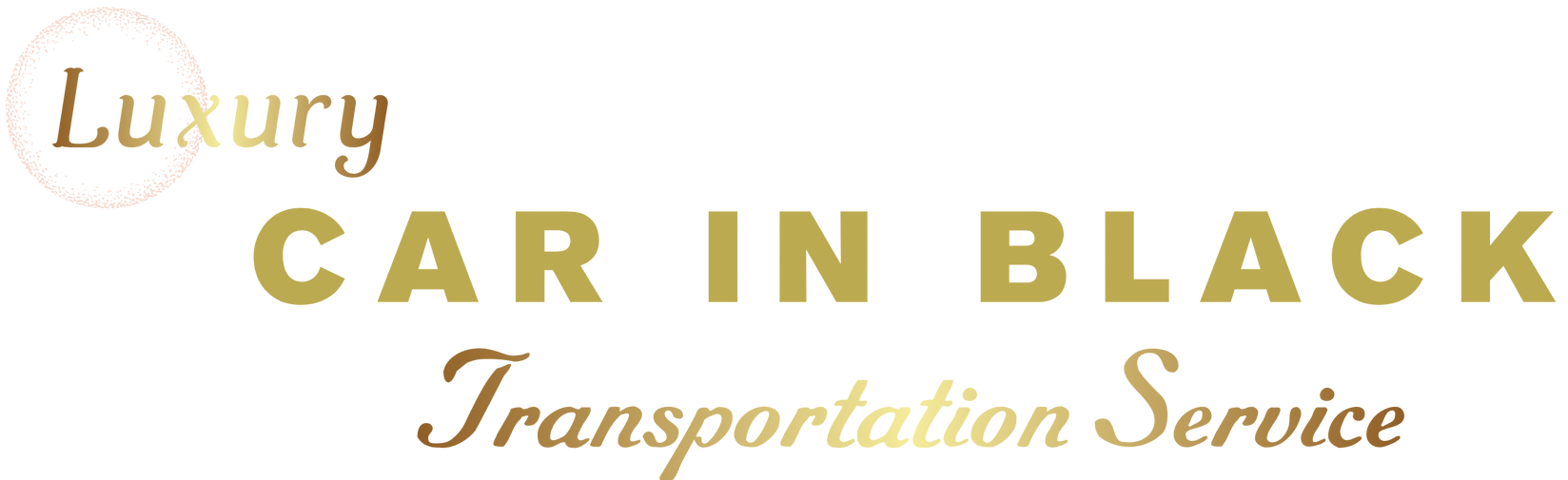 A logo for luxury car in black transportation service.
