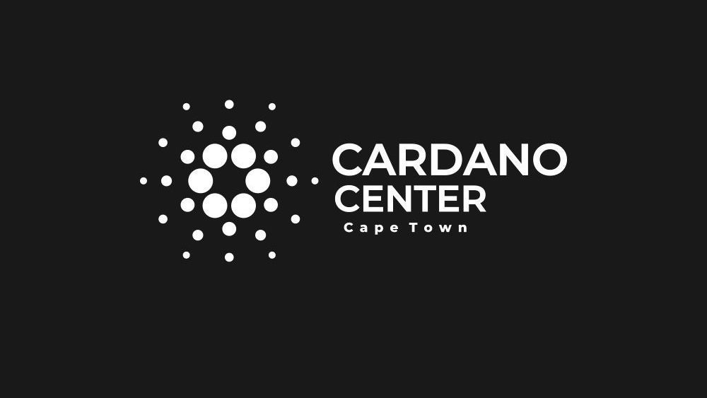 Cardano Center Cape Town logo: white dots in a radial pattern, text 