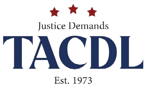 The logo for justice demands tacdl was established in 1973