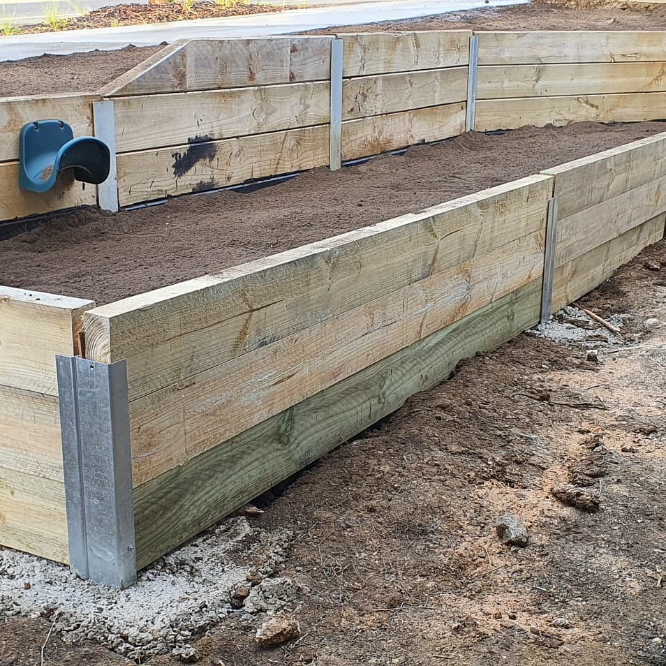 Timber Retaining Wall
