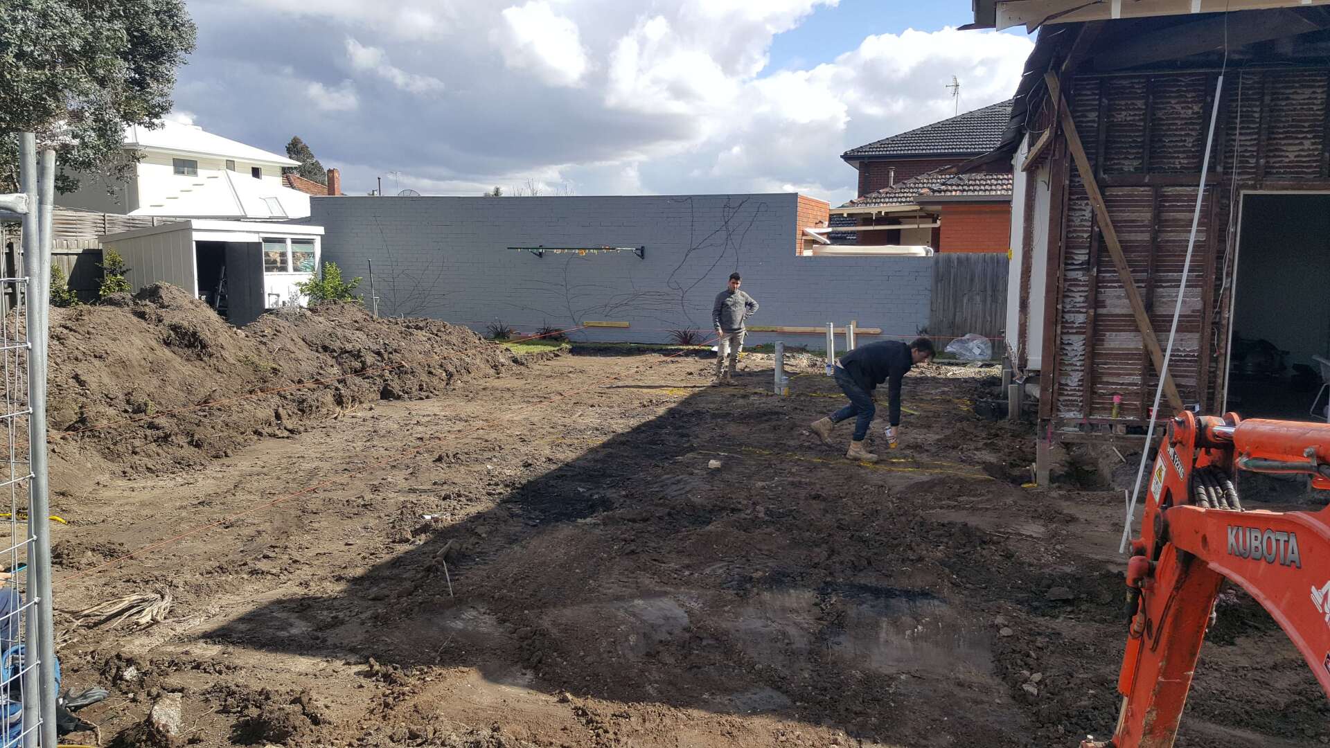 Site Cut for Extension