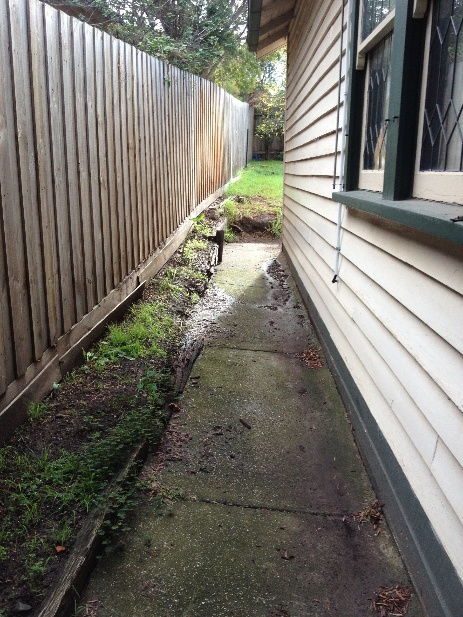 Excavation & Timber Retaining Wall