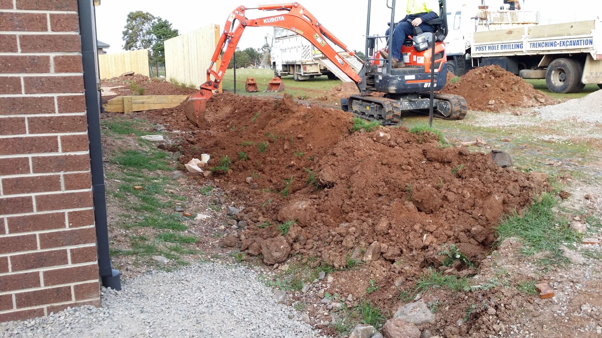 Excavation & Timber Retaining Wall