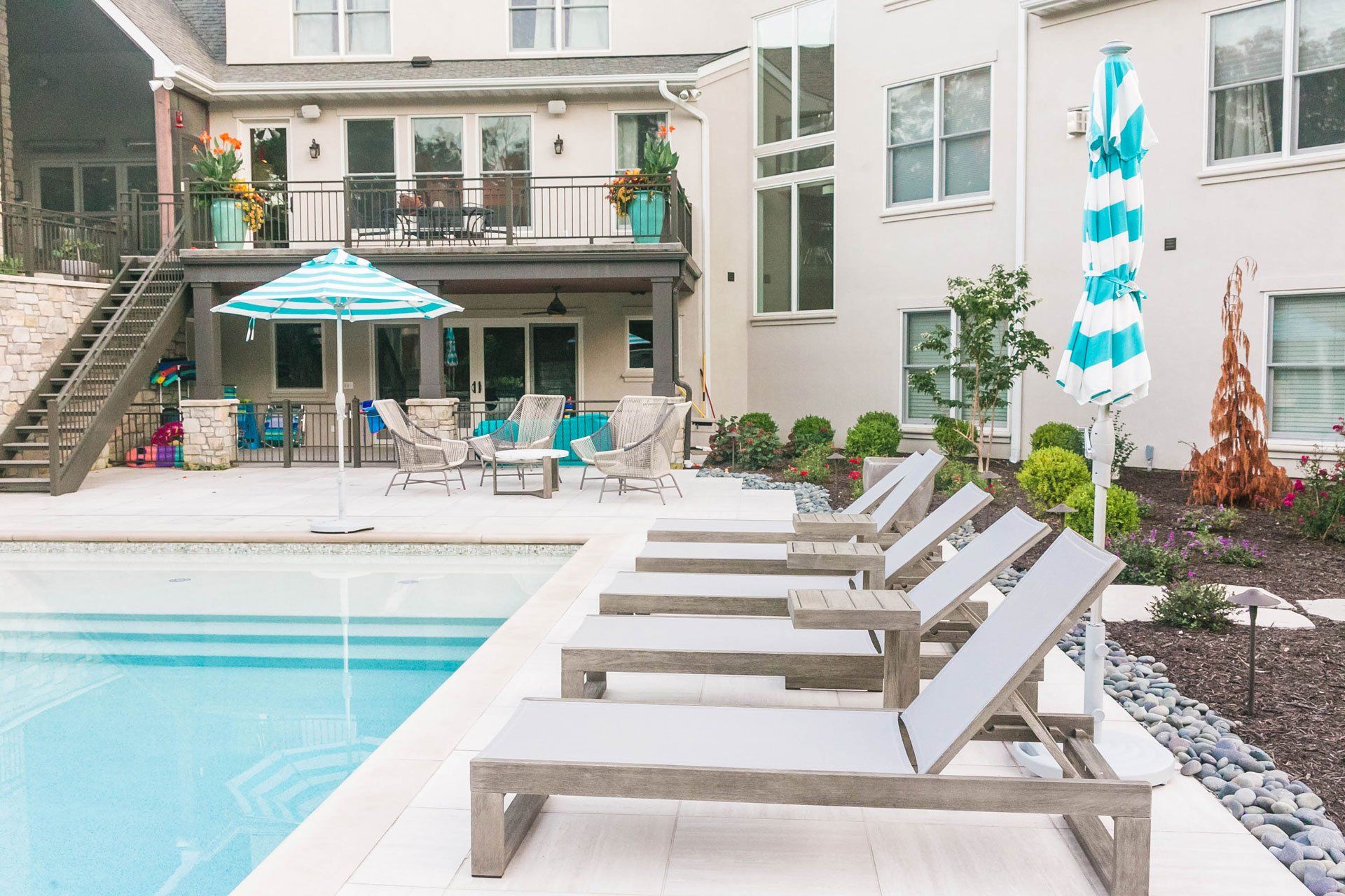 pool side landscaping