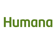 Humana logo in green letters.