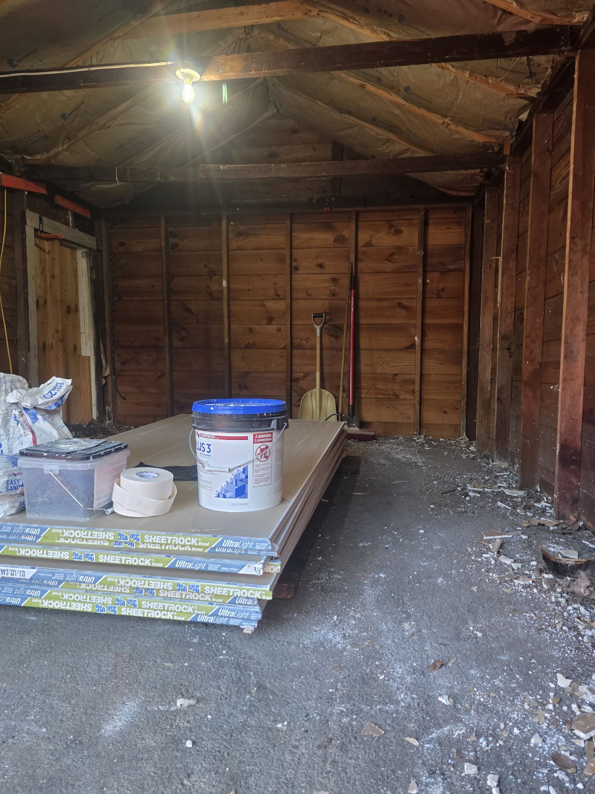 before garage insulation project near Old Bridge NJ