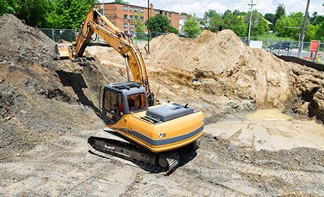 Groundwork and construction equipment on hire