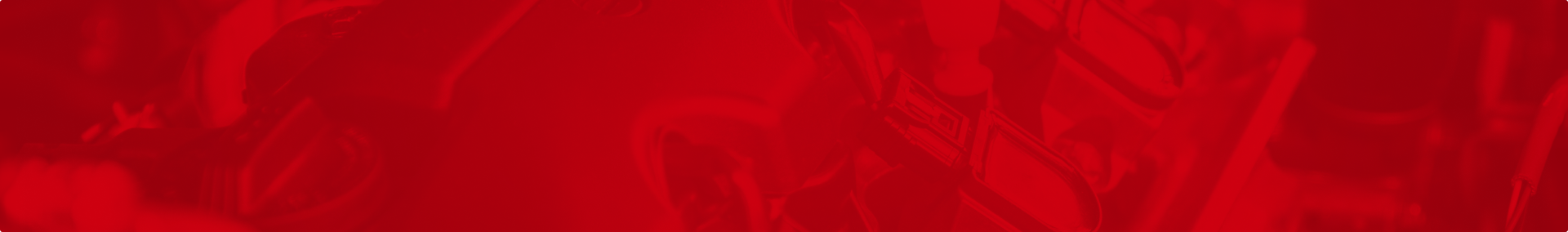 Solid, vibrant red background.