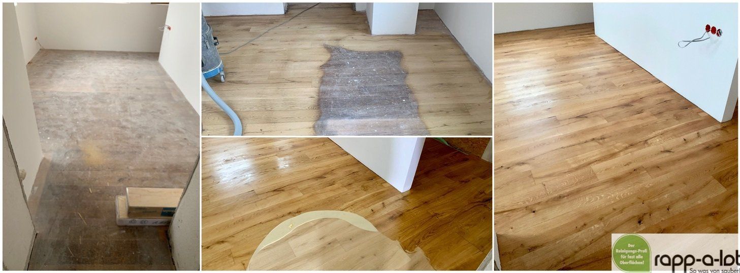 boden reinigen vorher nachher