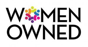 A logo for a company called women owned