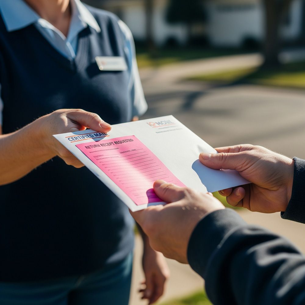 Certified Mail with Return Receipt Requested in Meridian, ID