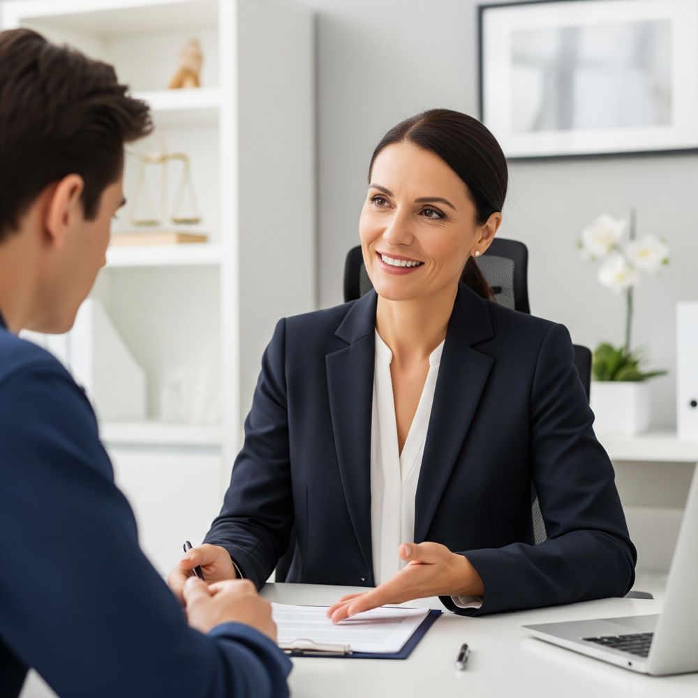 Real Estate Lawyer with Client in Meridian, ID