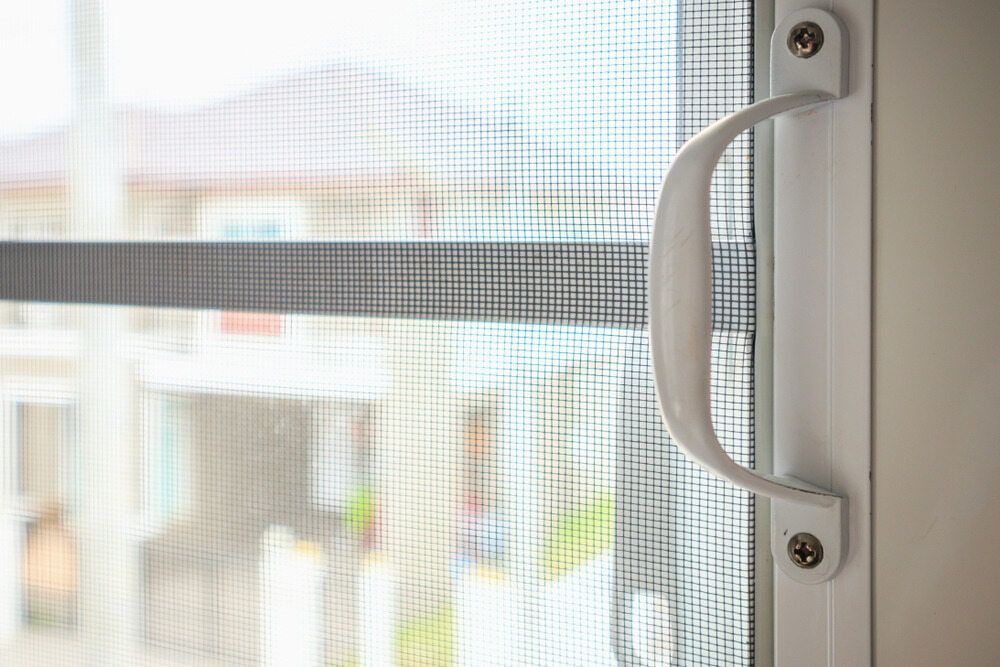 Screen Door With A Handle — Browny's Glass & Aluminium in Harrington, NSW