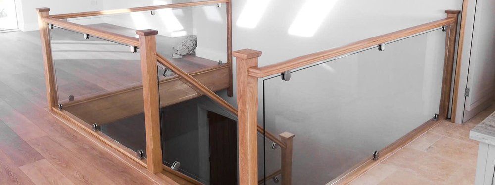 Glass staircase