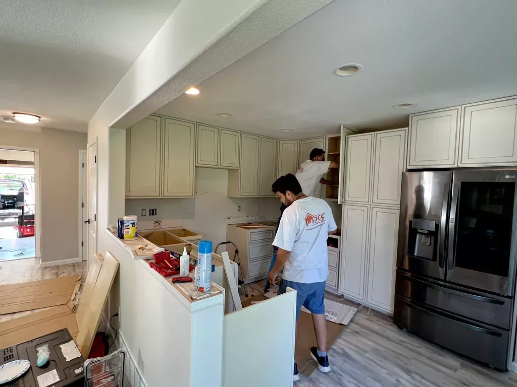 Cabinet installation process