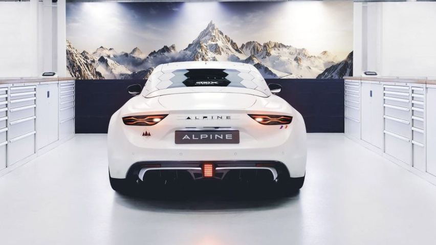 Alpine A110 E-Ternite achterkant