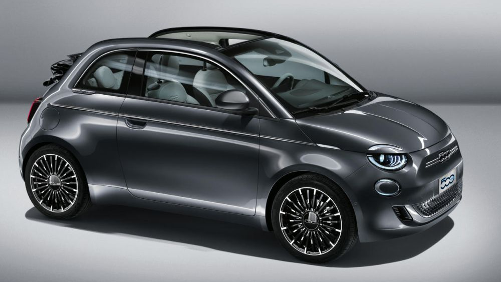 De elektrische cabrio Fiat 500e Cabrio