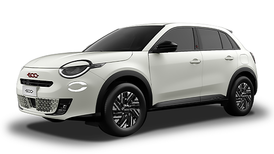 Fiat 600e met de kleur Bianco