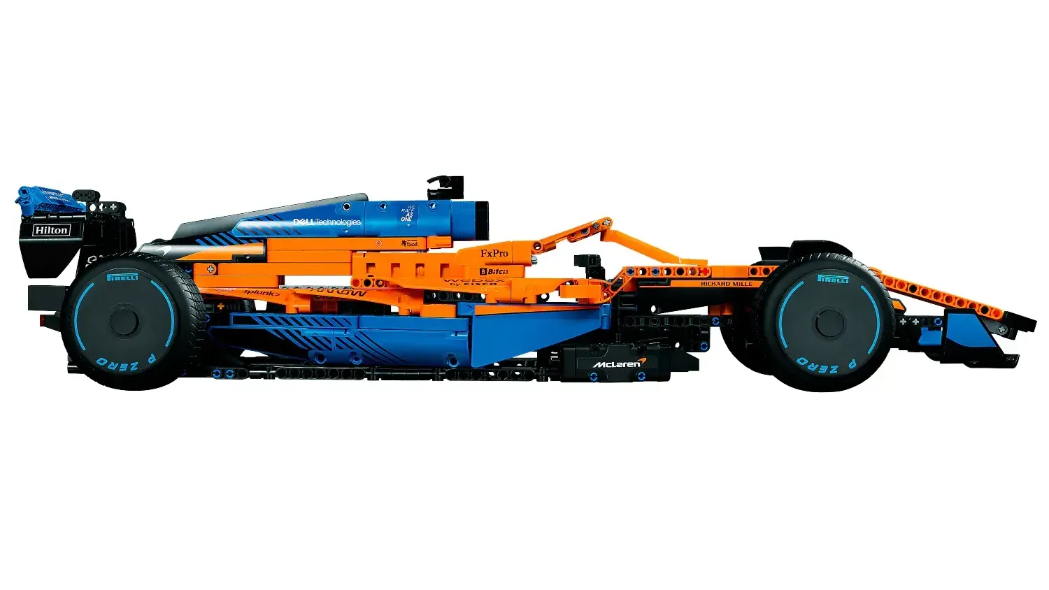 Technisch Lego - McLaren Formula 1 Racecar zijaanzicht