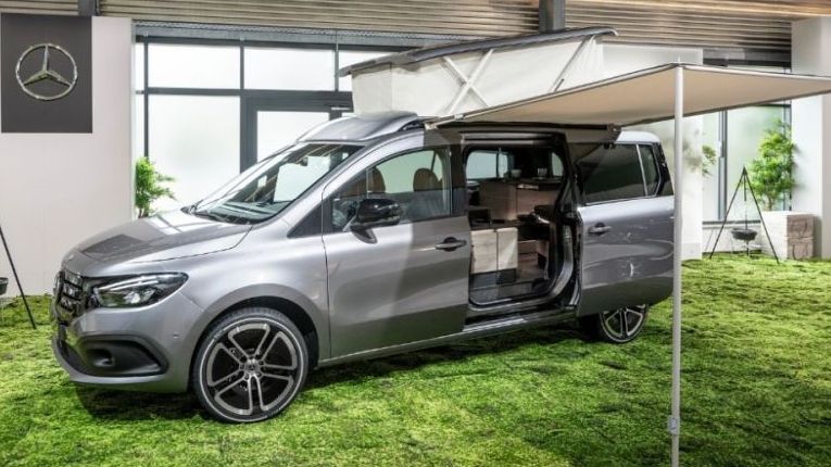 Elektrische camper EQT Marco Polo in kampeerstand